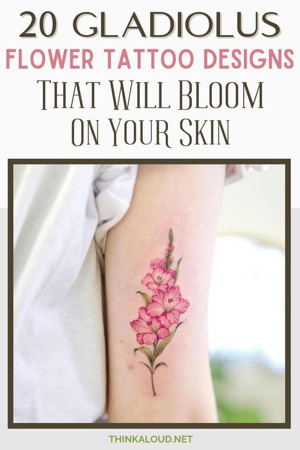 20 Gladiolus Flower Tattoo Designs That Will Bloom on Your Skin