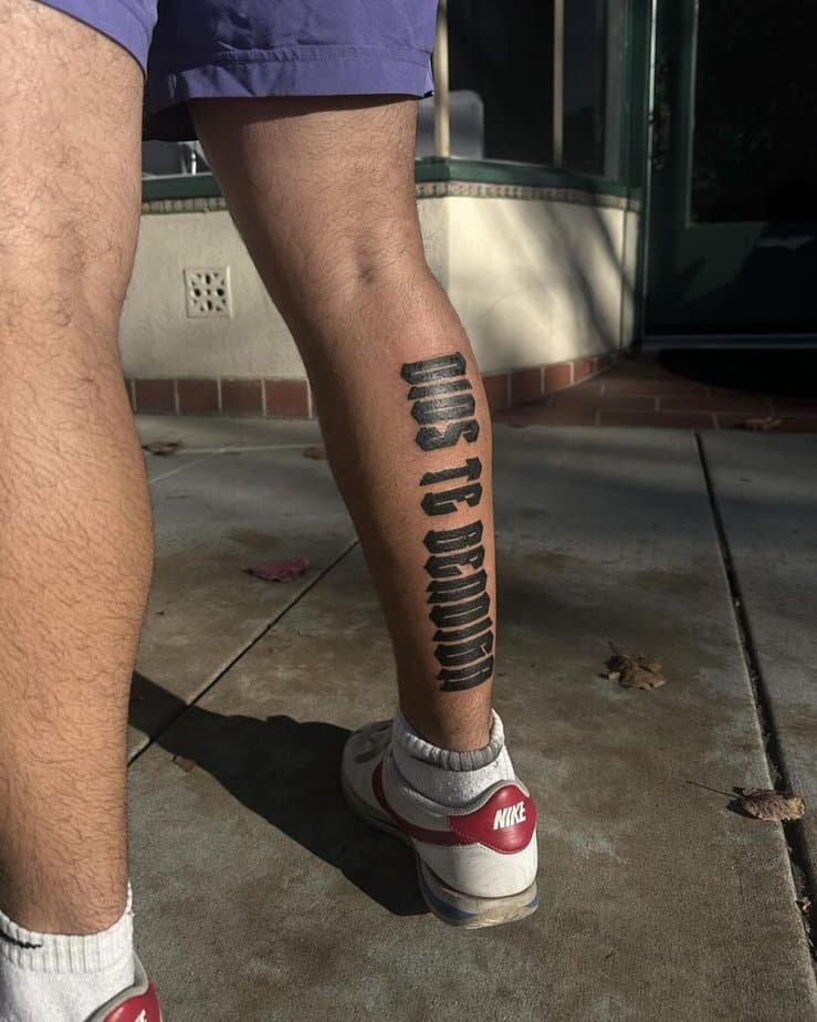 20 Impressive Calf Tattoo Ideas For A Walk With Confidence