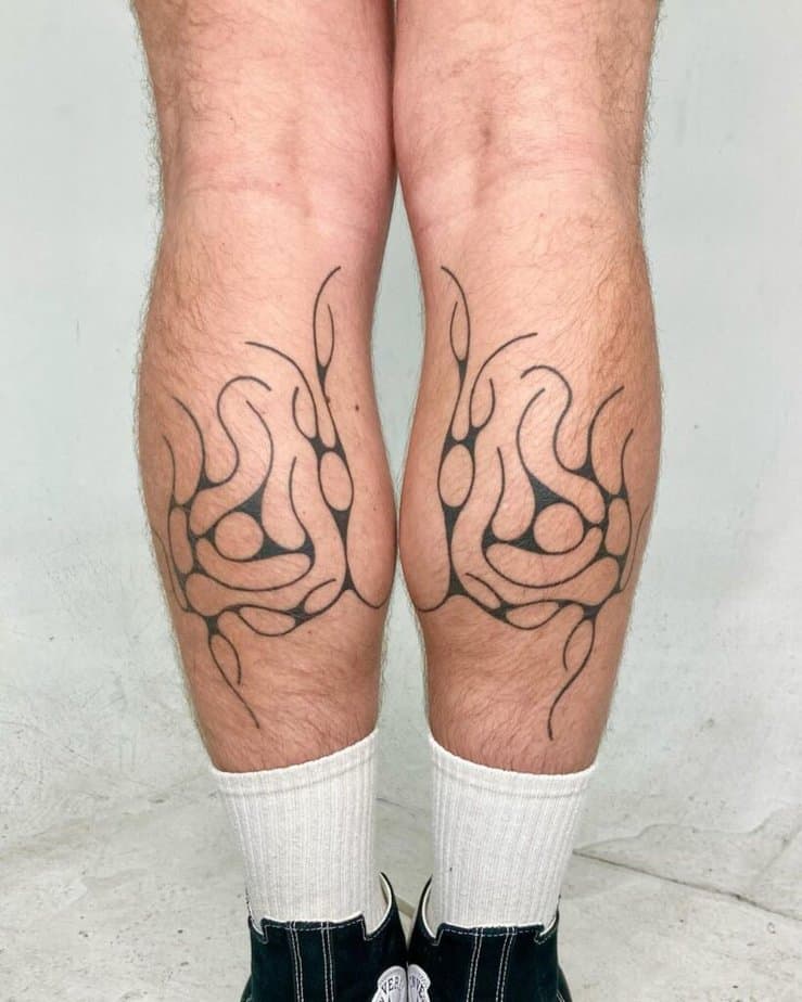 20 Impressive Calf Tattoo Ideas For A Walk With Confidence 19