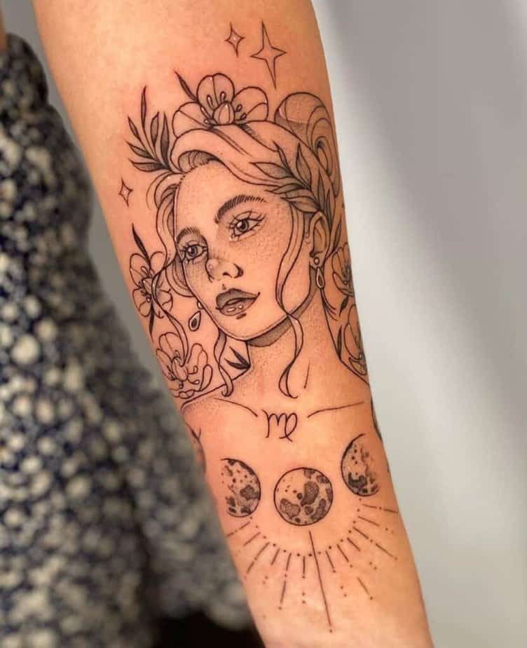 21 Spectacular Virgo Tattoos To Showcase Your True Nature