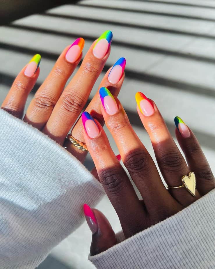 Show Your True Colors With These 40 Multi-Colored Nail Ideas