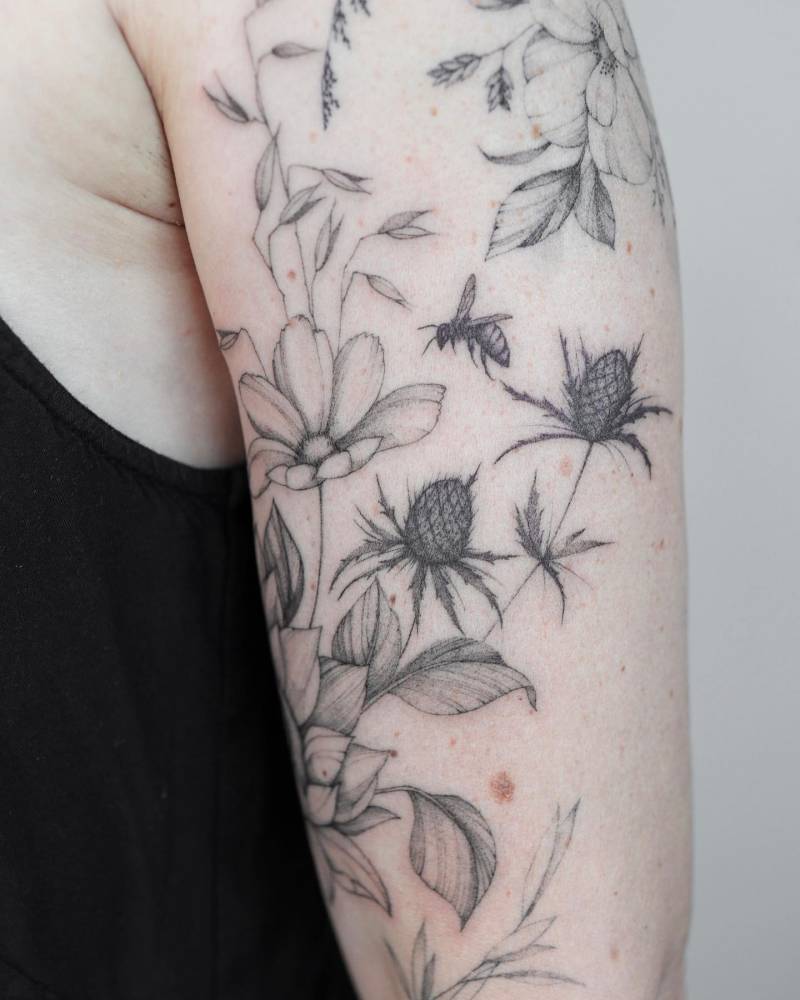 20 Amazing Thistle Tattoo Ideas That Show There Is Beauty In The Thorns