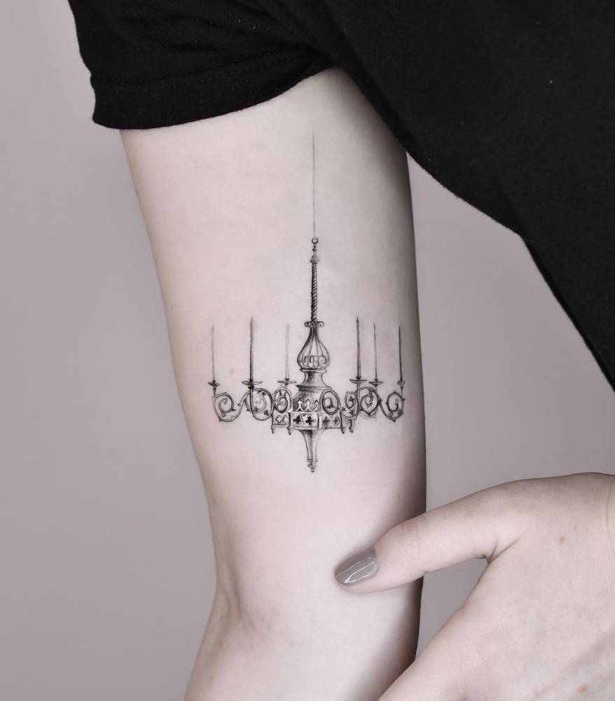 20 Stunning Chandelier Tattoo Ideas To Light Up Your Style