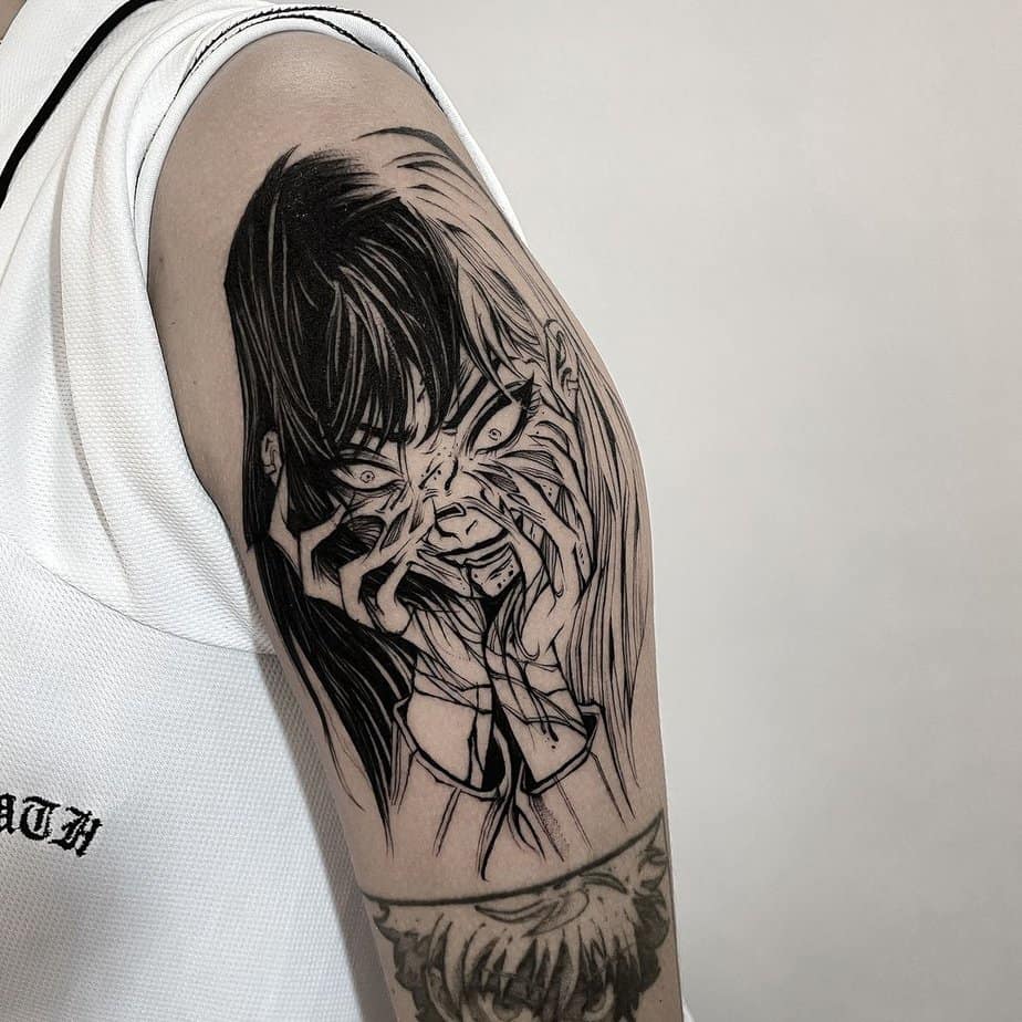 20 Jaw-Dropping Junji Ito Tattoo Ideas To Spiral Into