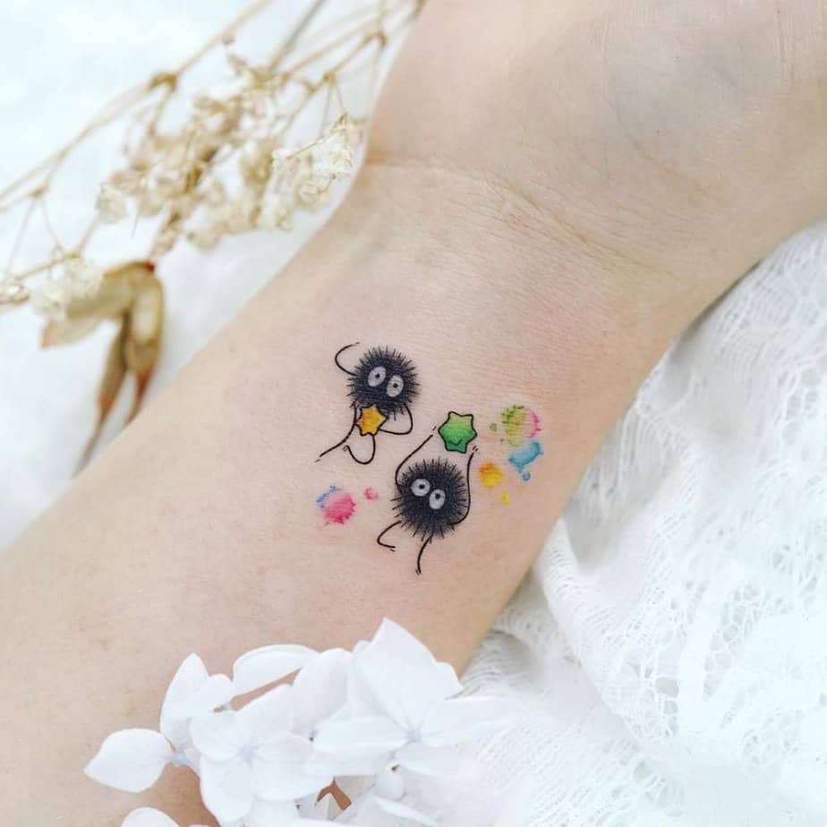 The 20 Cutest Soot Sprite Tattoo Designs For Hardcore Ghibli Fans