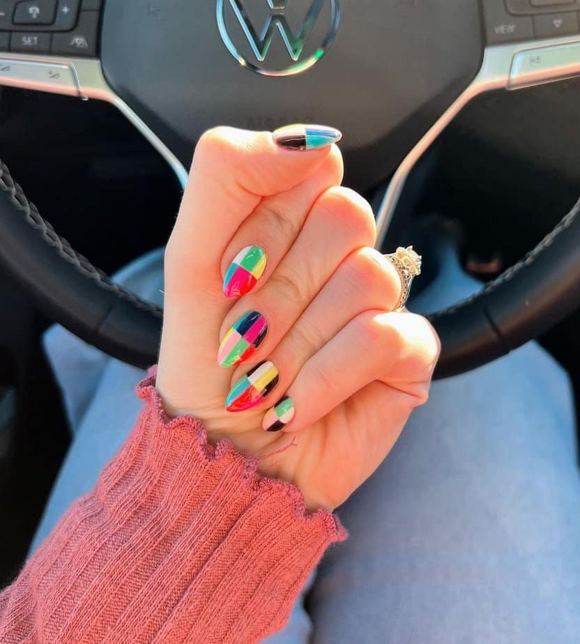 Show Your True Colors With These 40 Multi-Colored Nail Ideas