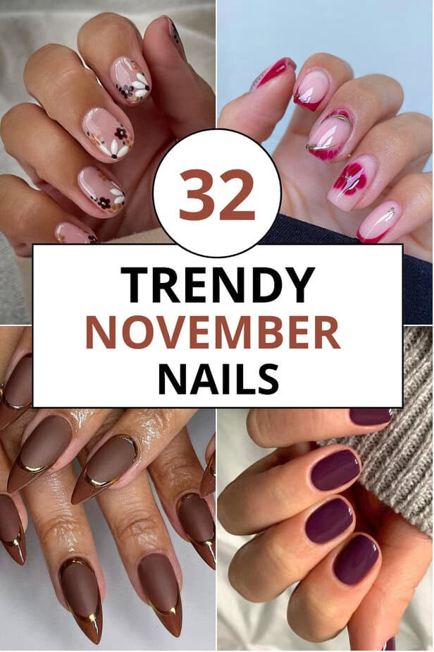 32 Trendy November Nails To Keep Fall-ing In Love With