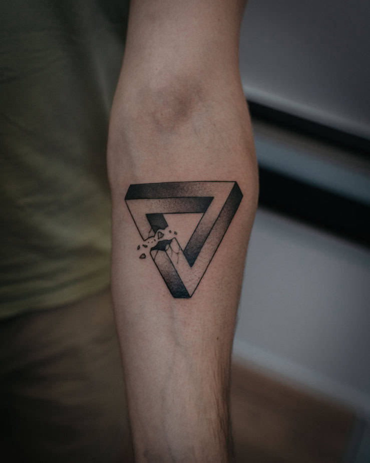 20 Mind-Bending Penrose Triangle Tattoo Ideas That Will Twist Your Mind