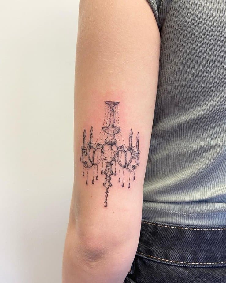 20 Stunning Chandelier Tattoo Ideas To Light Up Your Style