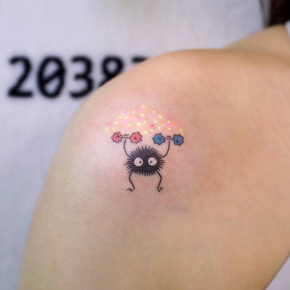 The 20 Cutest Soot Sprite Tattoo Designs For Hardcore Ghibli Fans