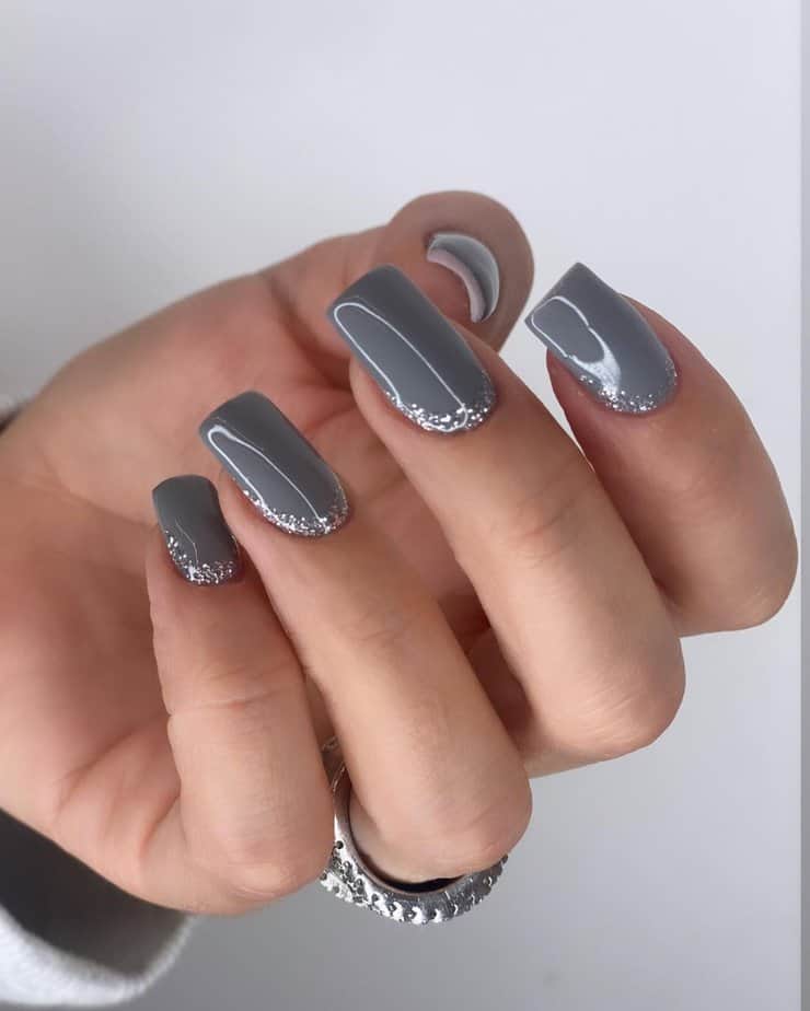 Explore These Stunning 34 Shades Of Gray Nails