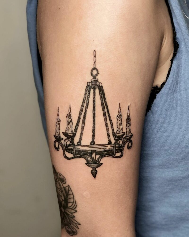 20 Stunning Chandelier Tattoo Ideas To Light Up Your Style