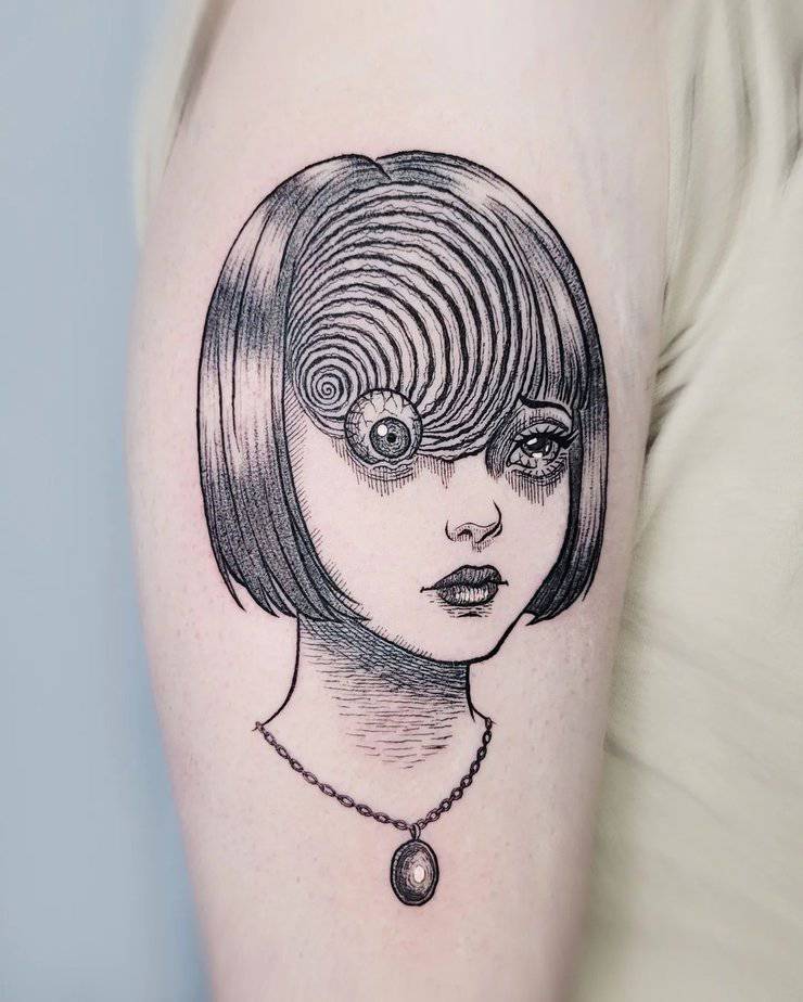 20 Jaw-Dropping Junji Ito Tattoo Ideas To Spiral Into