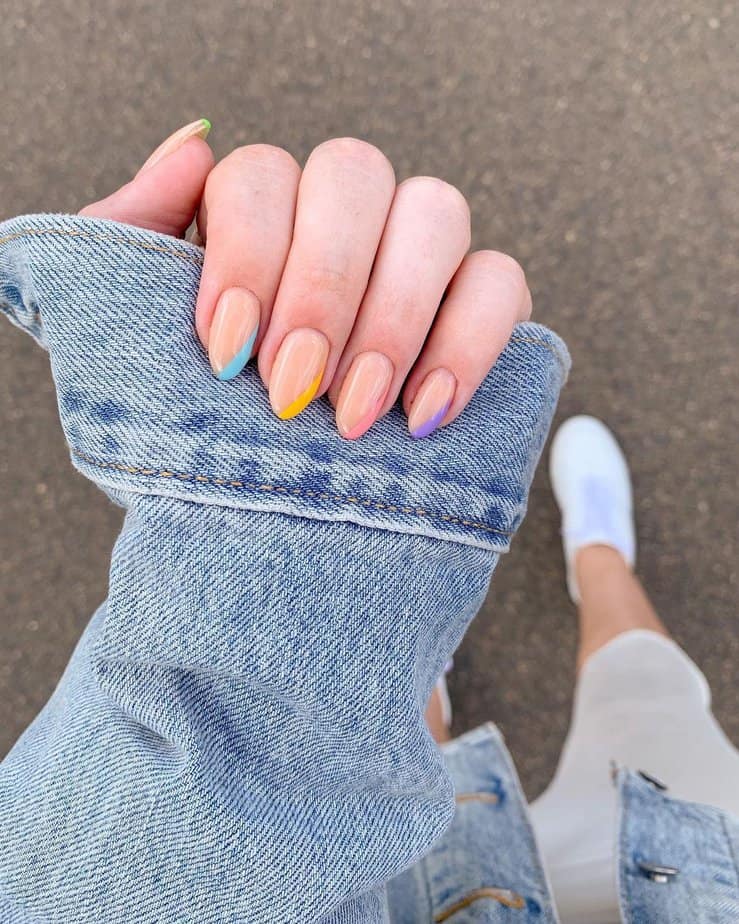 Show Your True Colors With These 40 Multi-Colored Nail Ideas