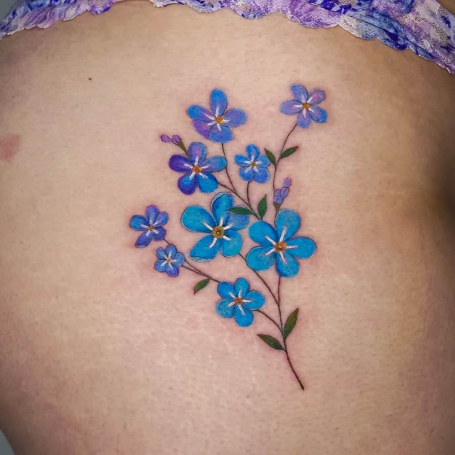 20 Delicate Blue Ink Tattoo Ideas To Wrap You in Warmth