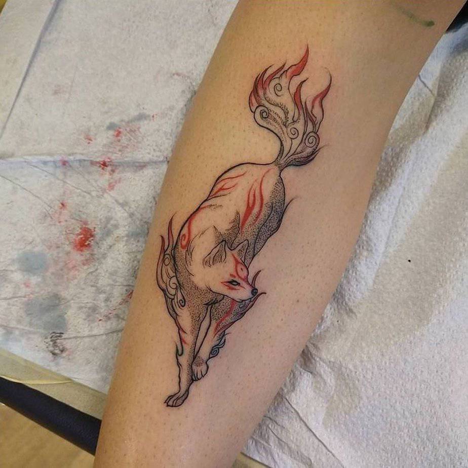 20 Inspiring Okami Tattoos To Light Up Both Your Look And Spirit