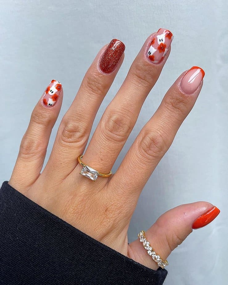 30 Trendy Short Fall Nails For Chic And Cozy Vibes