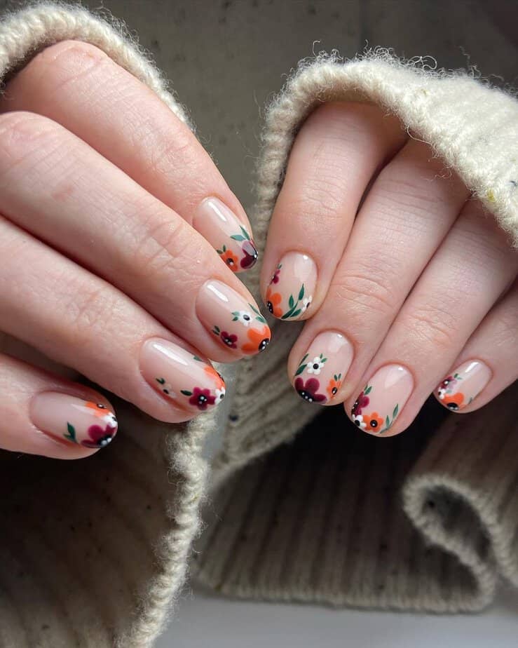 30 Trendy Short Fall Nails For Chic And Cozy Vibes