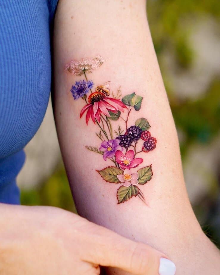 19 Stunning Wildflower Tattoos That Will Grow On You