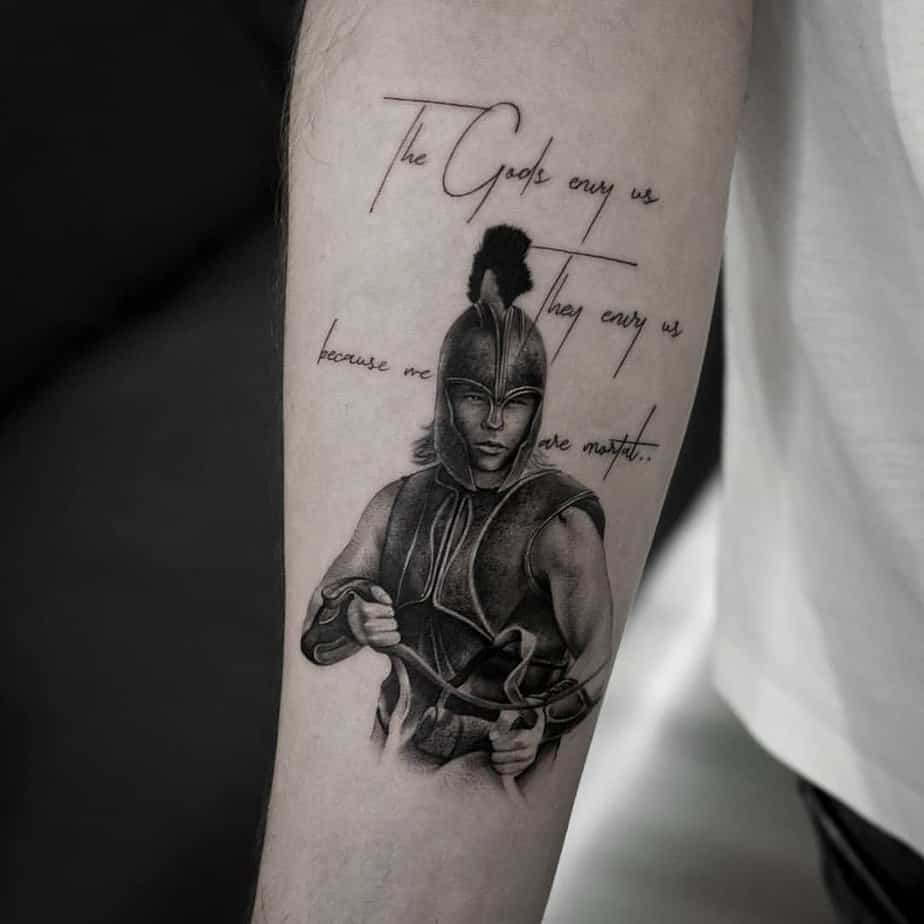 Discover 18 Legendary Achilles Tattoos For Mythical Fans