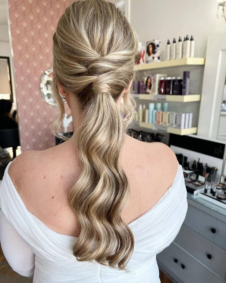 Bridal ponytail