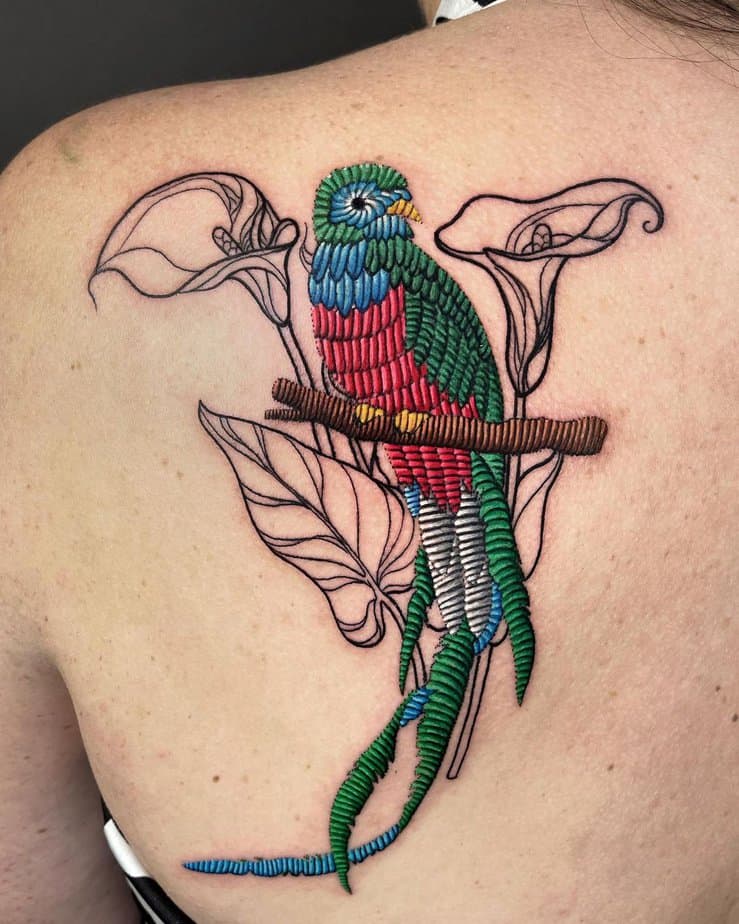 Fly High With These 18 Vibrant Quetzal Tattoos