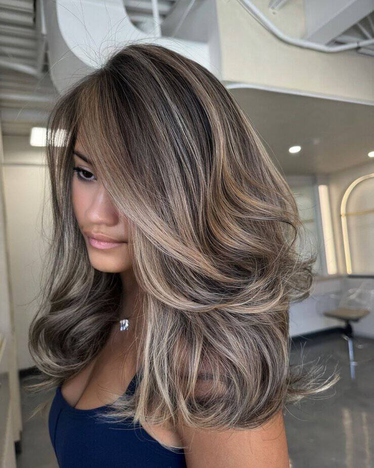 Caramel blonde highlights