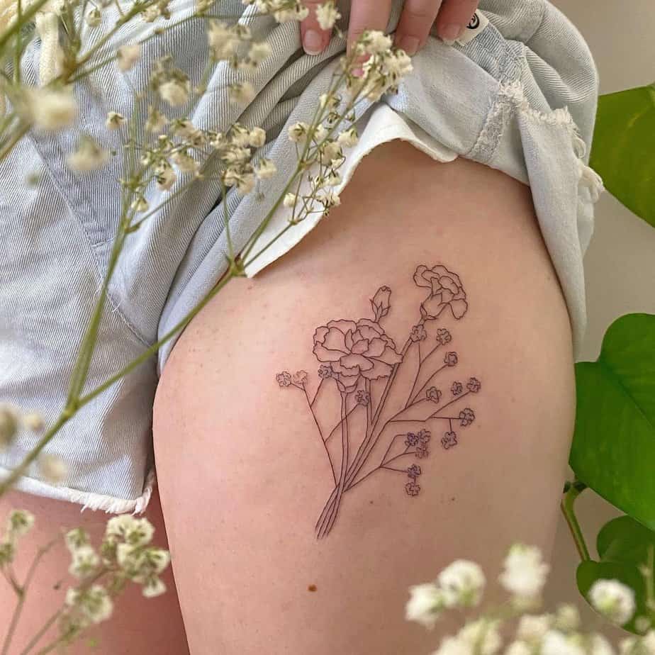 19 Sweet Baby's Breath Tattoos To Honor Your Loved Ones