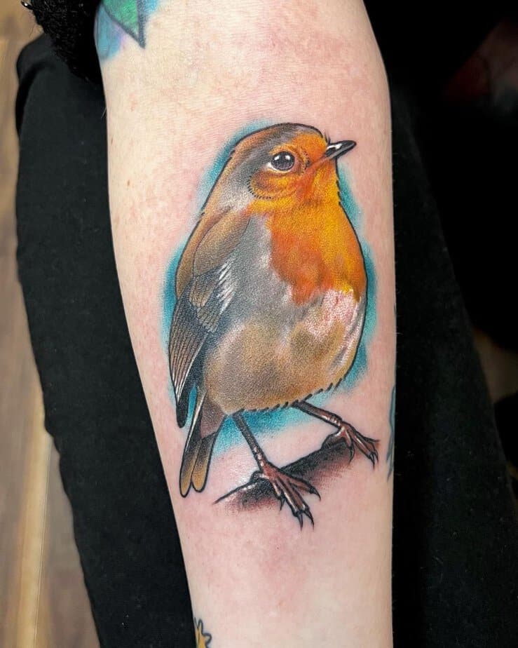 20 Creative And Sweet Robin Tattoo Ideas To Wing-Press Anyone