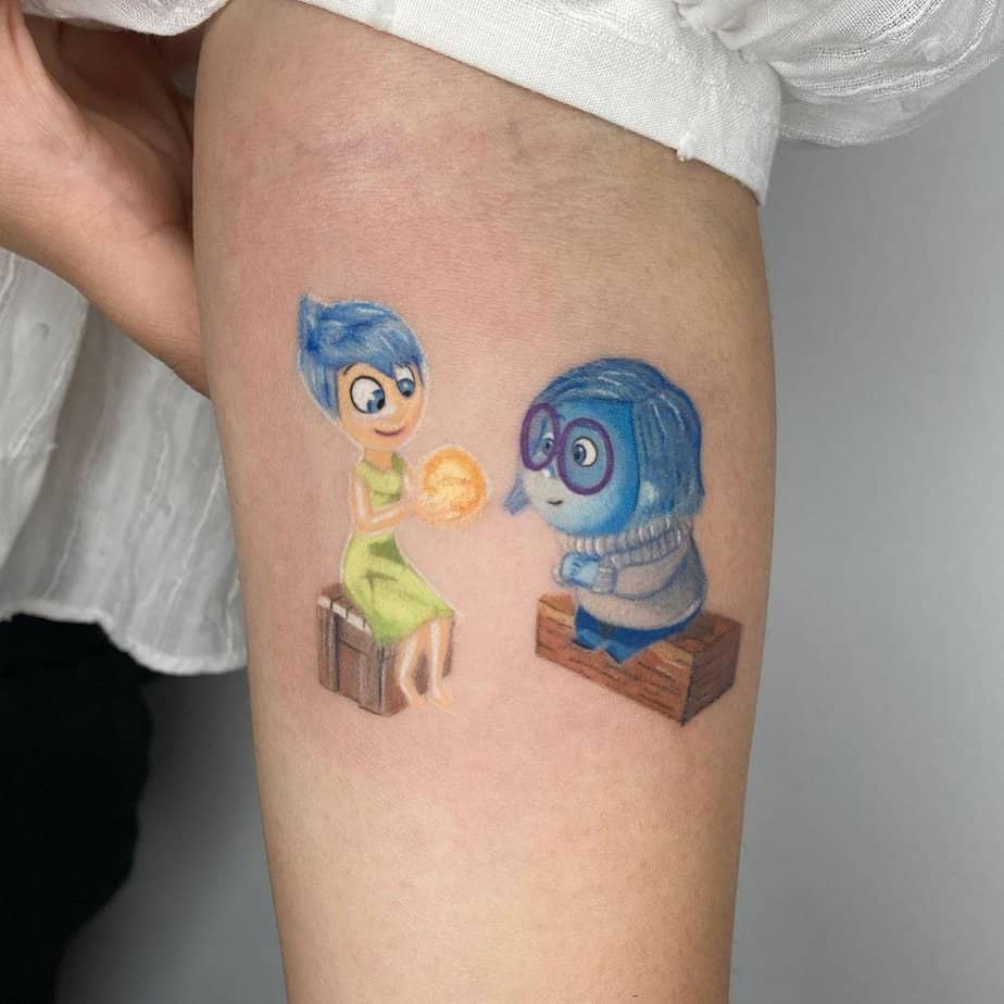 18 Fun Inside Out Tattoos To Show Off Your Feelings, Literally