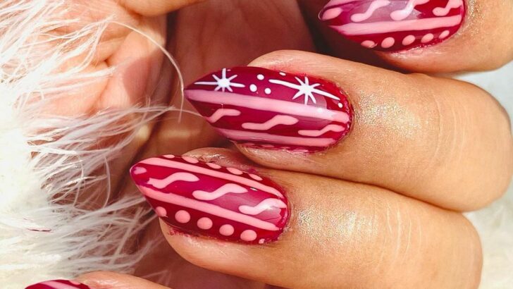 32 Cute Sweater Nails To Warm Up Your Tips