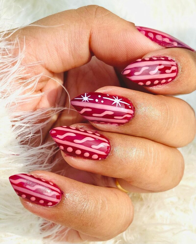 32 Cute Sweater Nails To Warm Up Your Tips