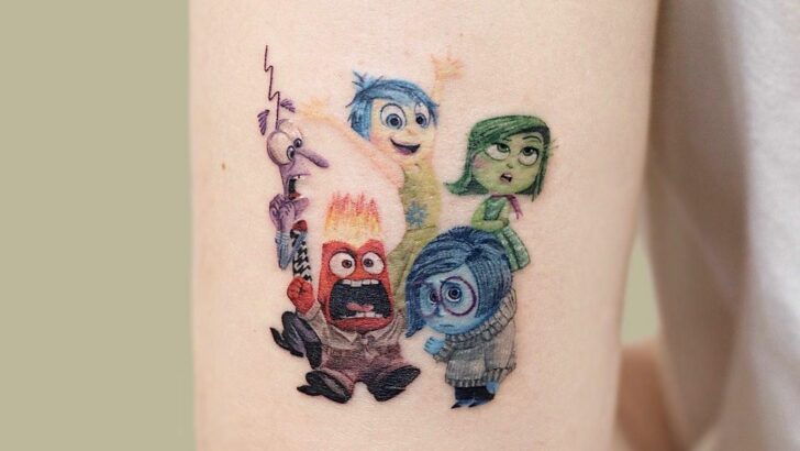 18 Fun Inside Out Tattoos To Show Off Your Feelings, Literally