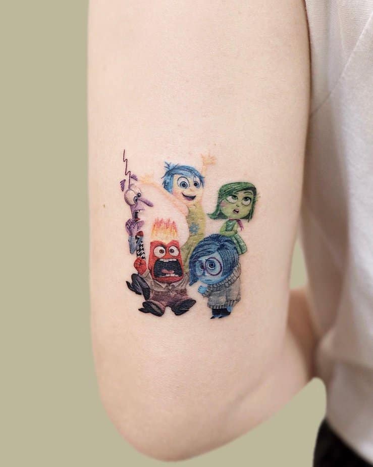 18 Fun Inside Out Tattoos To Show Off Your Feelings, Literally