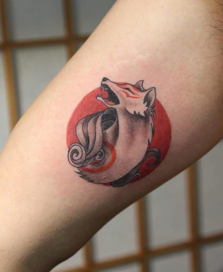 20 Inspiring Okami Tattoos To Light Up Both Your Look And Spirit