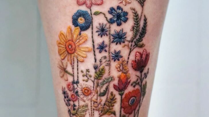 19 Stunning Wildflower Tattoos That Will Grow On You