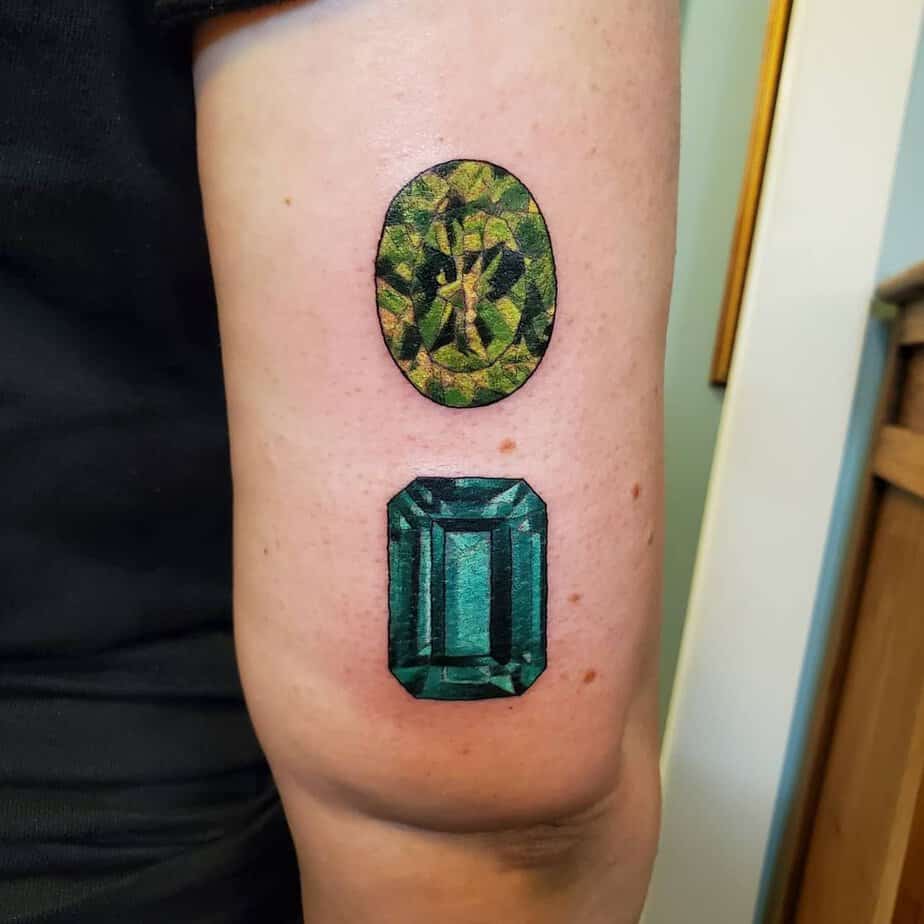 20 Enchanting Emerald Tattoo Ideas To Whisk You Away to Fantasy