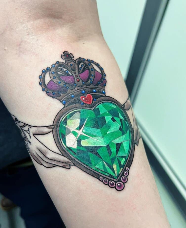 20 Enchanting Emerald Tattoo Ideas To Whisk You Away to Fantasy