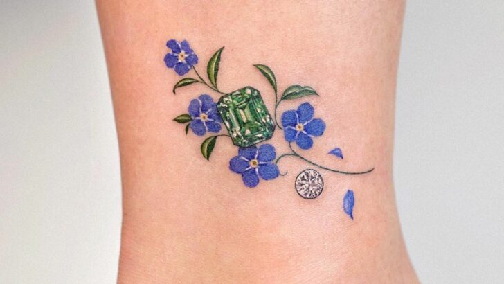 19 Enchanting Emerald Tattoo Ideas To Whisk You Away to Fantasy