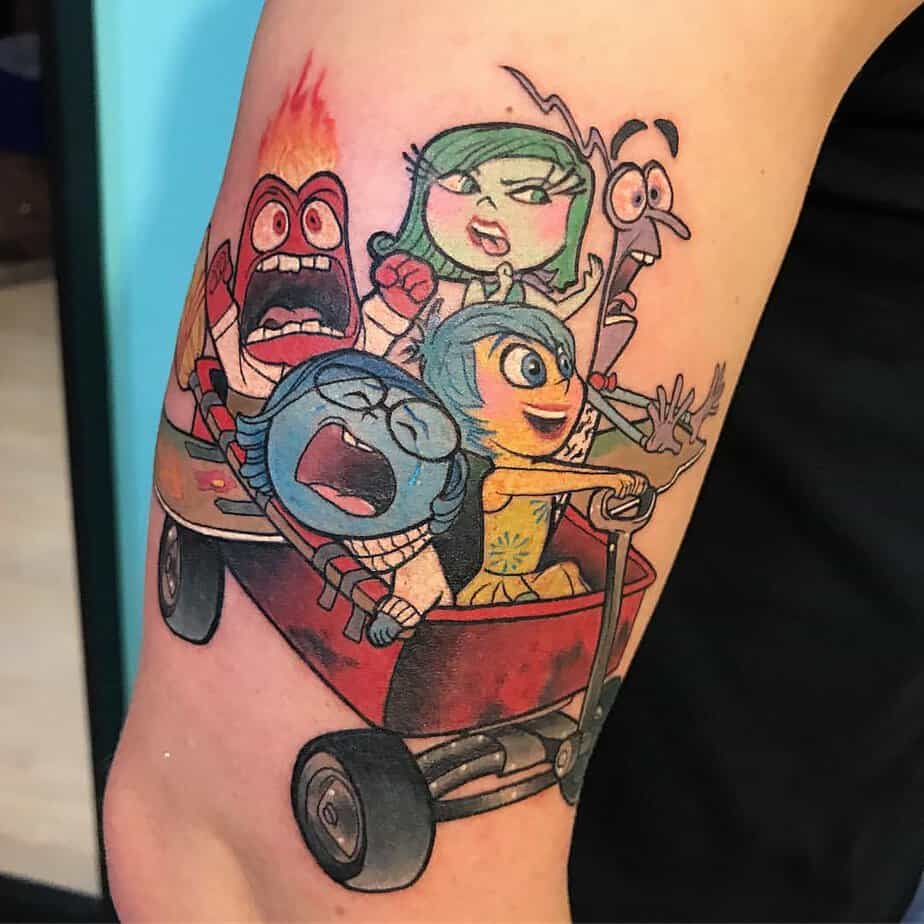 18 Fun Inside Out Tattoos To Show Off Your Feelings, Literally