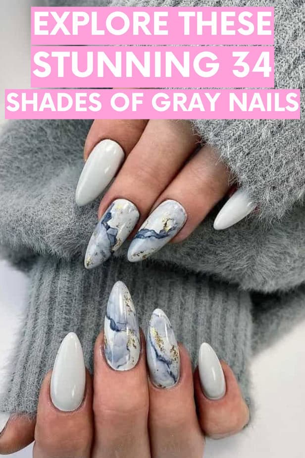 Explore These Stunning 34 Shades Of Gray Nails