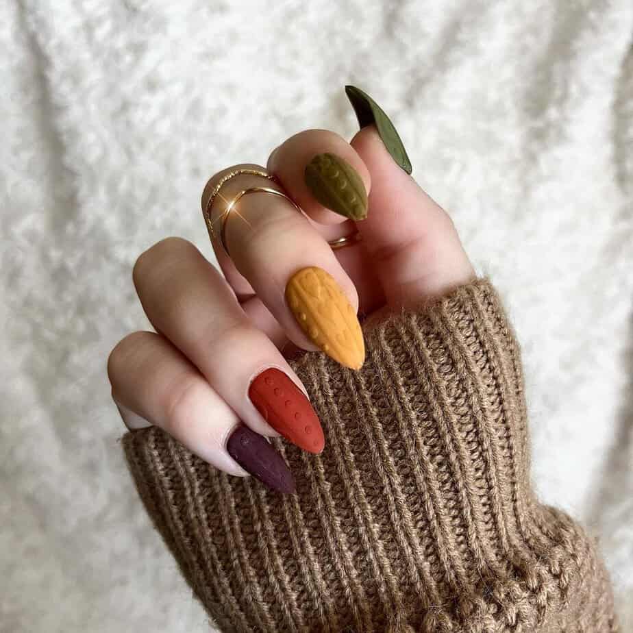 Fall nail design