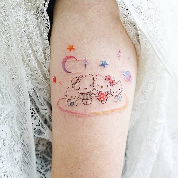 19 Hello Kitty Tattoos That Are Purr-fectly Adorable