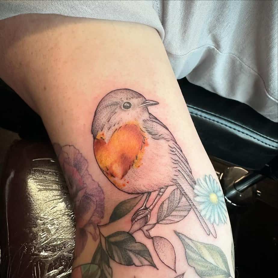 20 Creative And Sweet Robin Tattoo Ideas To Wing-Press Anyone