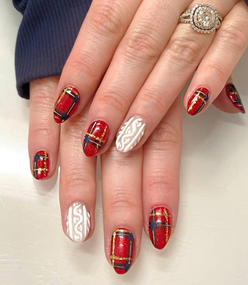 32 Cute Sweater Nails To Warm Up Your Tips