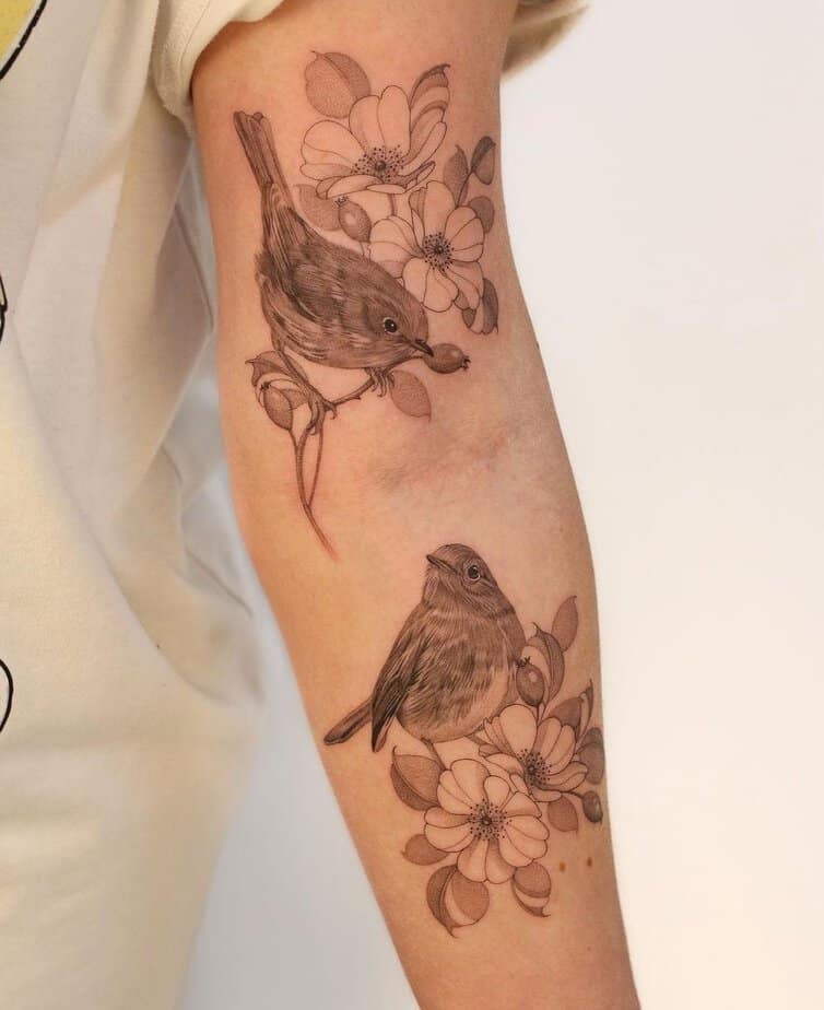 20 Creative And Sweet Robin Tattoo Ideas To Wing-Press Anyone