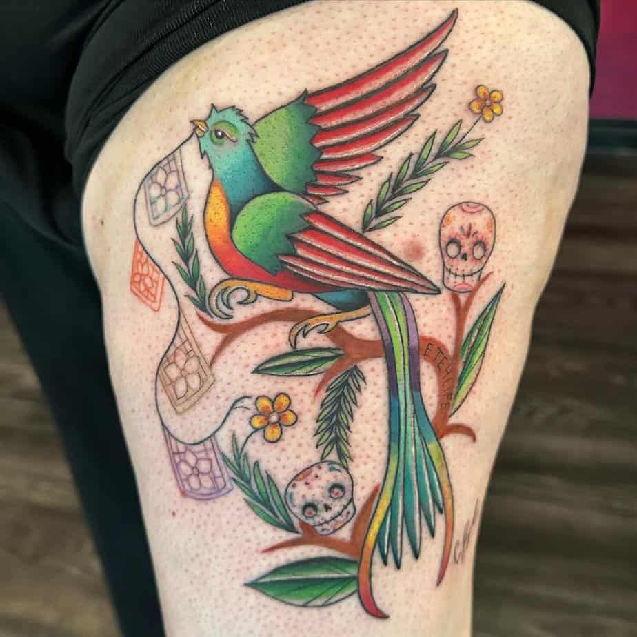 Fly High With These 18 Vibrant Quetzal Tattoos