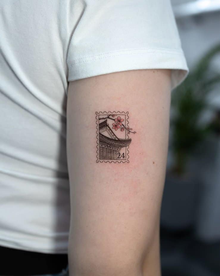 Hanok stamp tattoo