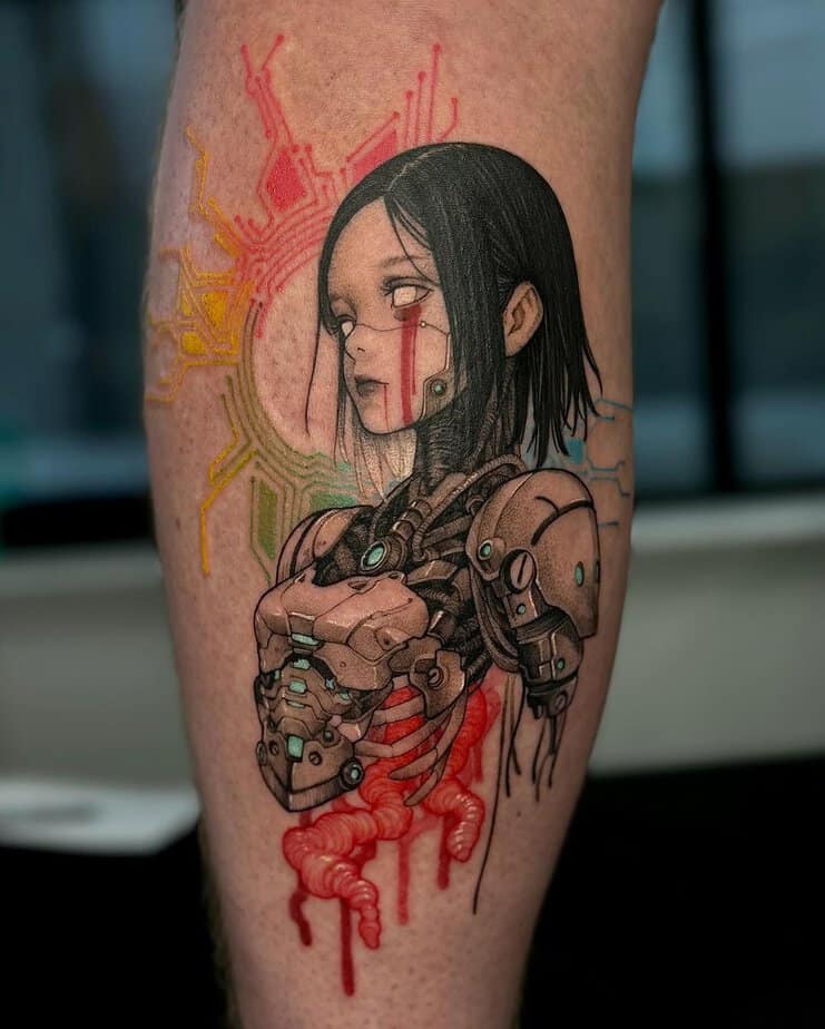 18 Futuristic Cyberpunk Tattoos To Spark Your Imagination