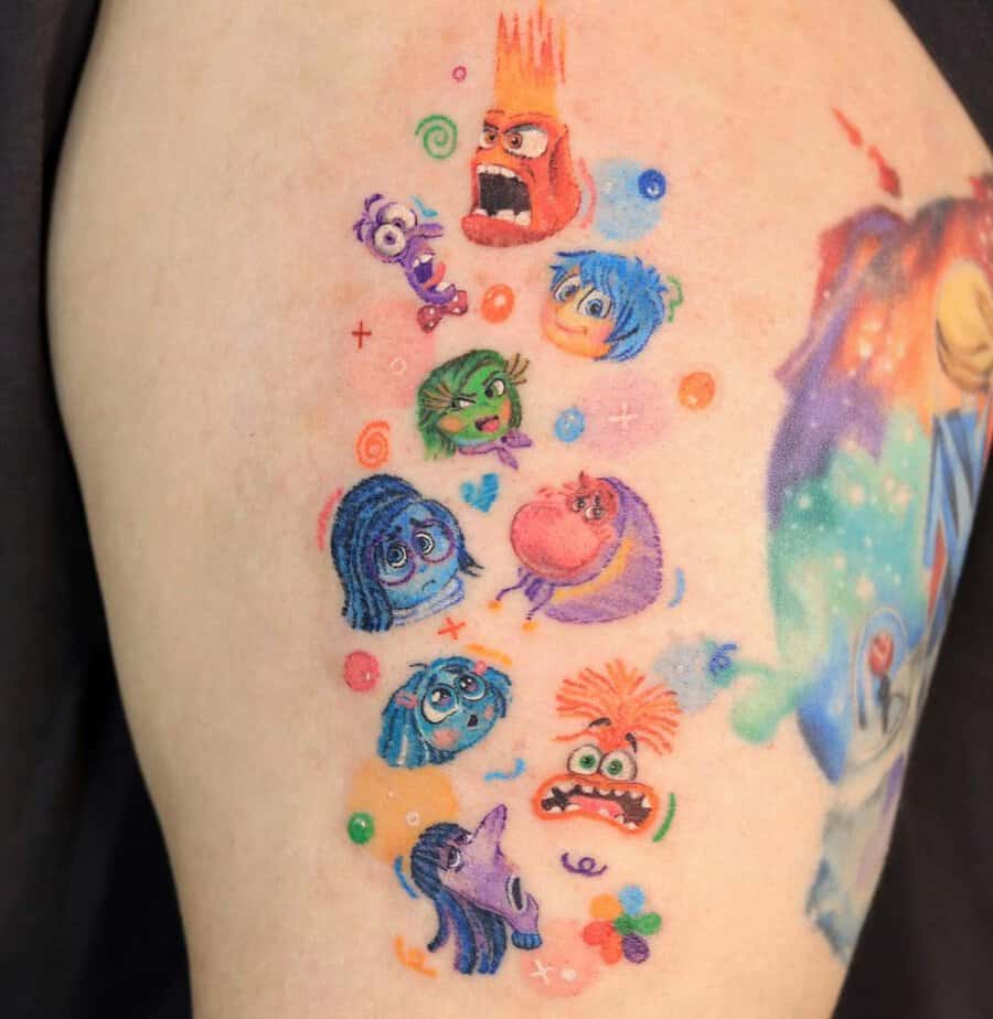 18 Fun Inside Out Tattoos To Show Off Your Feelings, Literally